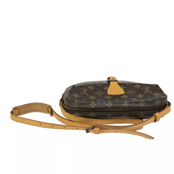 Auth LOUIS VUITTON Jeune Fille MM Shoulder Bag Monogram Leather Brown - Picture 11 of 16